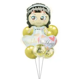 balony-zestaw-slub-panna-mloda-9szt