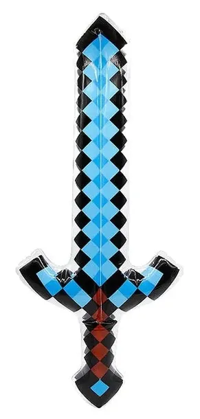 MIECZ DMUCHANY MINECRAFT NIEBIESKI 60cm
