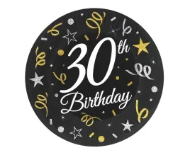 talerzyki-papierowe-30-th-birthday-18cm-6szt