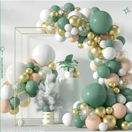 mega-zestaw-girlanda-balonowa-zielono-zlota-117szt