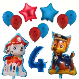 balony-na-4-urodziny-pieski-psia-brygada