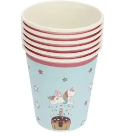 kubeczki-papierowe-jednorozec-niebieskie-6szt