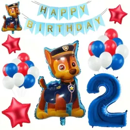 balony-zestaw-na-urodziny-2-latka-pieski-psia-brygada
