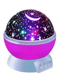 obrotowa-lampka-nocna-projektor-gwiazd-rozowa