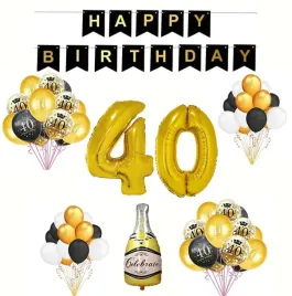 balony-zestaw-na-40-urodziny-zloto-czarny