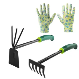 zestaw-do-ogrodu-motyczka-grabki-rekawice-ogrodowe