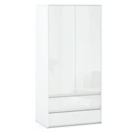 szafa-garderoba-90cm-2d2sz-bialy-wysoki-polysk