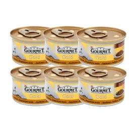 Zdjęcie produktu Karma dla kota kaczka z indykiem w brązowym sosie GOURMET GOLD 6x85g