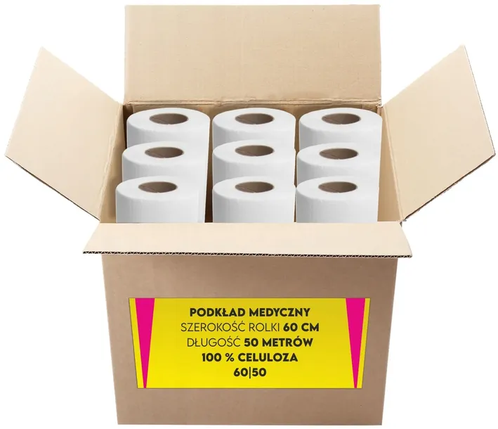 PODKŁAD MEDYCZNY PAPIEROWY EUROPRINT 60X50 9 ROLEK