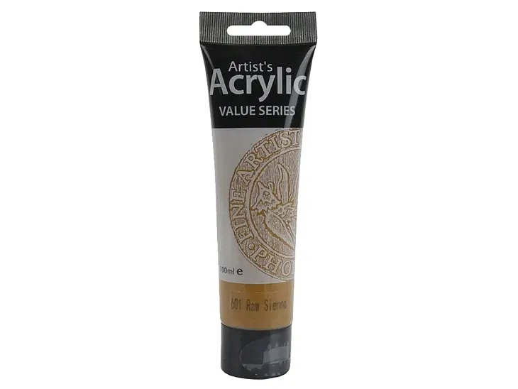 Farba Akrylowa Brązowa Cielista Artystyczna Phoenix 601 Raw Sienna 100ml