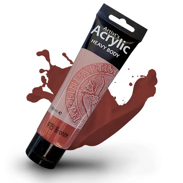 Farba Akrylowa Phoenix Heavy Body 100ml Bronze - 975 Farby