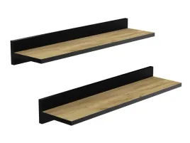 zestaw-2x-polka-60-cm-polki-wiszace-dab-z-czarna-listwa-do-salonu-gabinetu