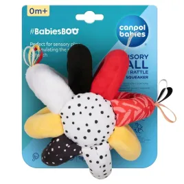 canpol-sensoryczna-pluszowa-pilka-z-grzechotka