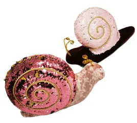 ozdoba-domowa-cekinowa-slimak-stylowa-dekoracja