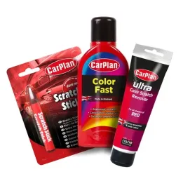 Zdjęcie produktu Zestaw Carplan Wosk Kredka Pasta JASNOCZERWONY