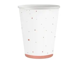 kubeczki-biale-w-rozowo-zlote-kropki-250-ml-6-szt