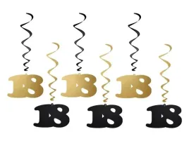 dekoracja-swiderki-urodzinowe-18-zlote-czarne