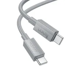 hoco-kabel-typ-c-do-typ-c-3a-60w-x107-1-m-szary