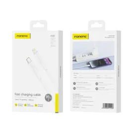 foneng-kabel-xs01-usb-c-lightning-pd-27w-1m-bialy