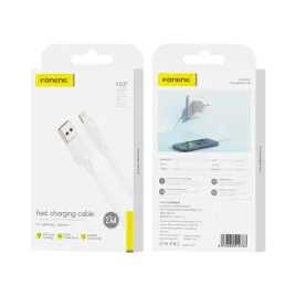 foneng-kabel-xs07-lightning-2-4a-1m-bialy