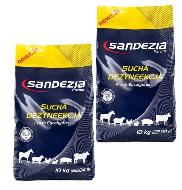 SANDEZIA sucha dezynfekcja 20 kg wirusy bakterie