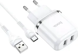 ladowarka-sieciowa-2xusb-kabel-usb-c-zestaw-bialy