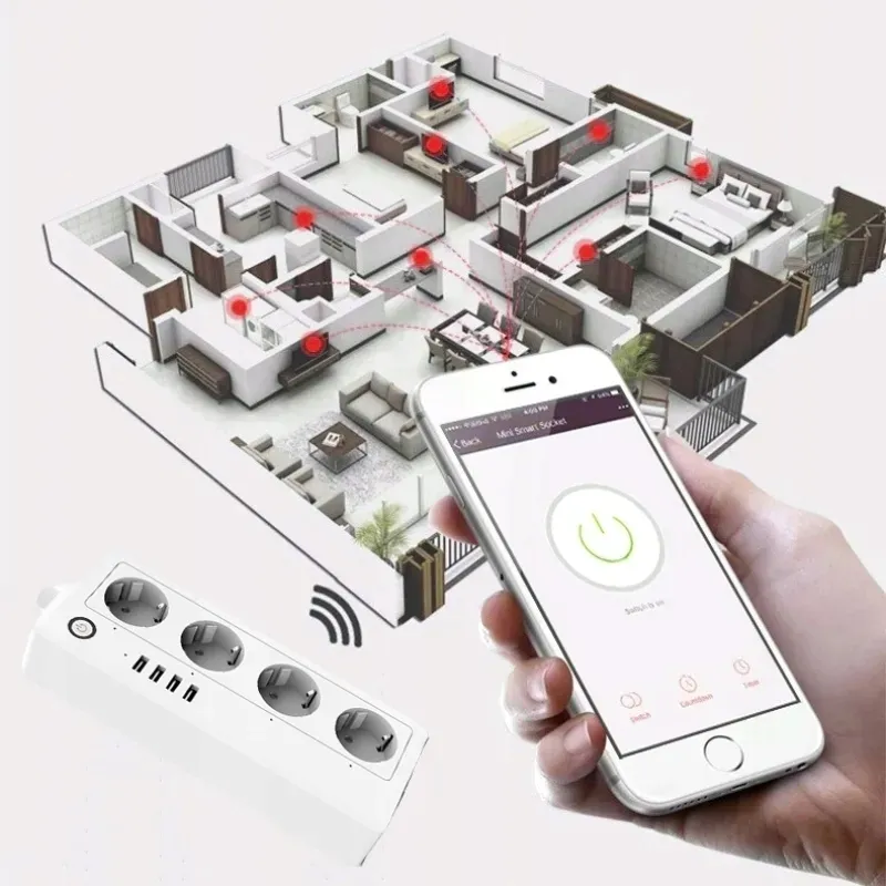 inteligentna-listwa-zasilajaca-wifi-tuya-smart-usb-stan-nowy