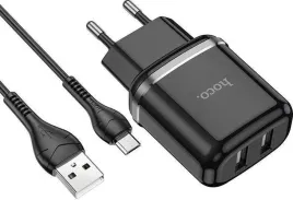 ladowarka-sieciowa-2xusb-kabel-micro-zestaw-czarny