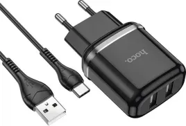 ladowarka-sieciowa-2xusb-kabel-usb-c-zestaw-czarny