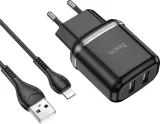 ladowarka-sieciowa-2xusb-kabel-lightning-czarny