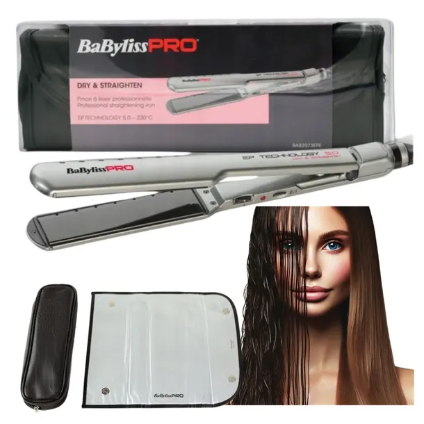 Babyliss Pro Prostownica do włosów suchych & mokrych BAB2073EPE 38mm mata
