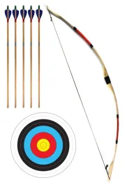 luk-drewniany-115cm-5-strzal-tarcza-zestaw-luczniczy-czerwony