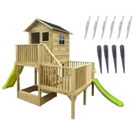 drewniany-domek-dla-dzieci-hubert-taras-2-slizgi-jasnozielone-kotwy