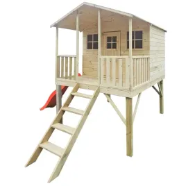 drewniany-ogrodowy-domek-dla-dzieci-gucio-z-tarasem-slizg-czerwony