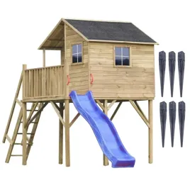 drewniany-domek-jerzyk-max-ogrodowy-ze-slizgiem-niebieskim-i-kotwami