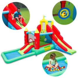 dmuchany-zamek-mega-zabawa-trampolina-dwie-zjezdzalnie-dmuchawa