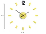 zegar-scienny-modernclock-punkt-zolty-3d-diy-50cm-kolor-czarny