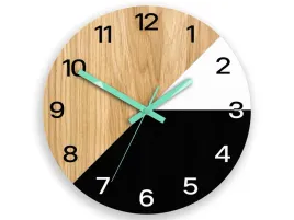 zegar-scienny-drewniany-teksas-wood-mietowy-33-cm
