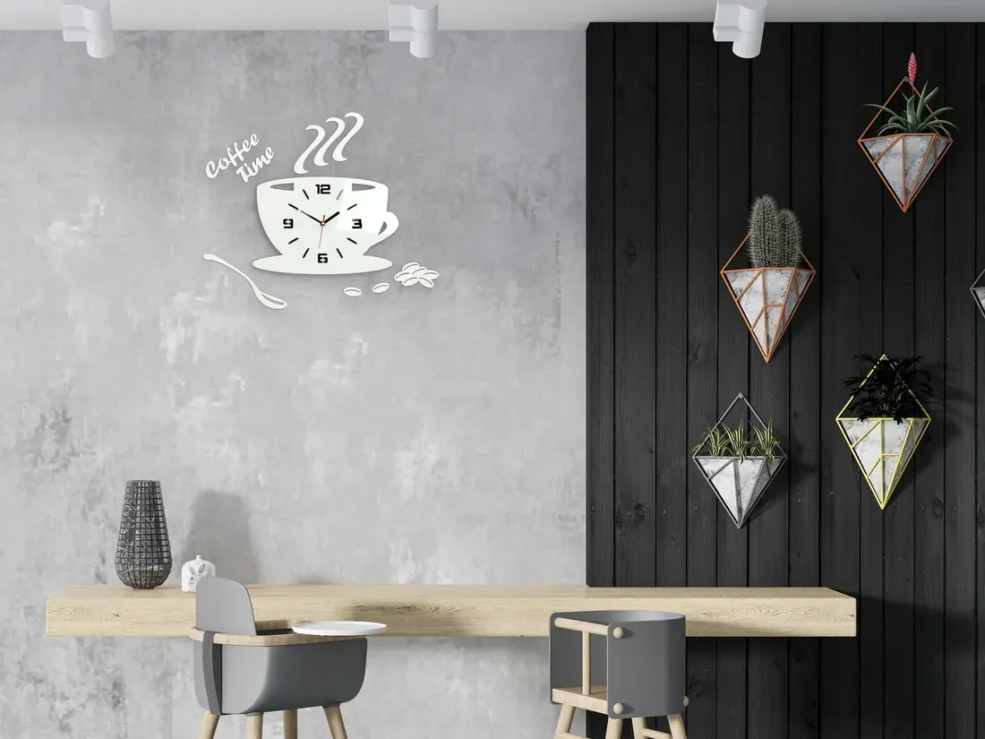 zegar-scienny-modernclock-filizanka-3d-biala