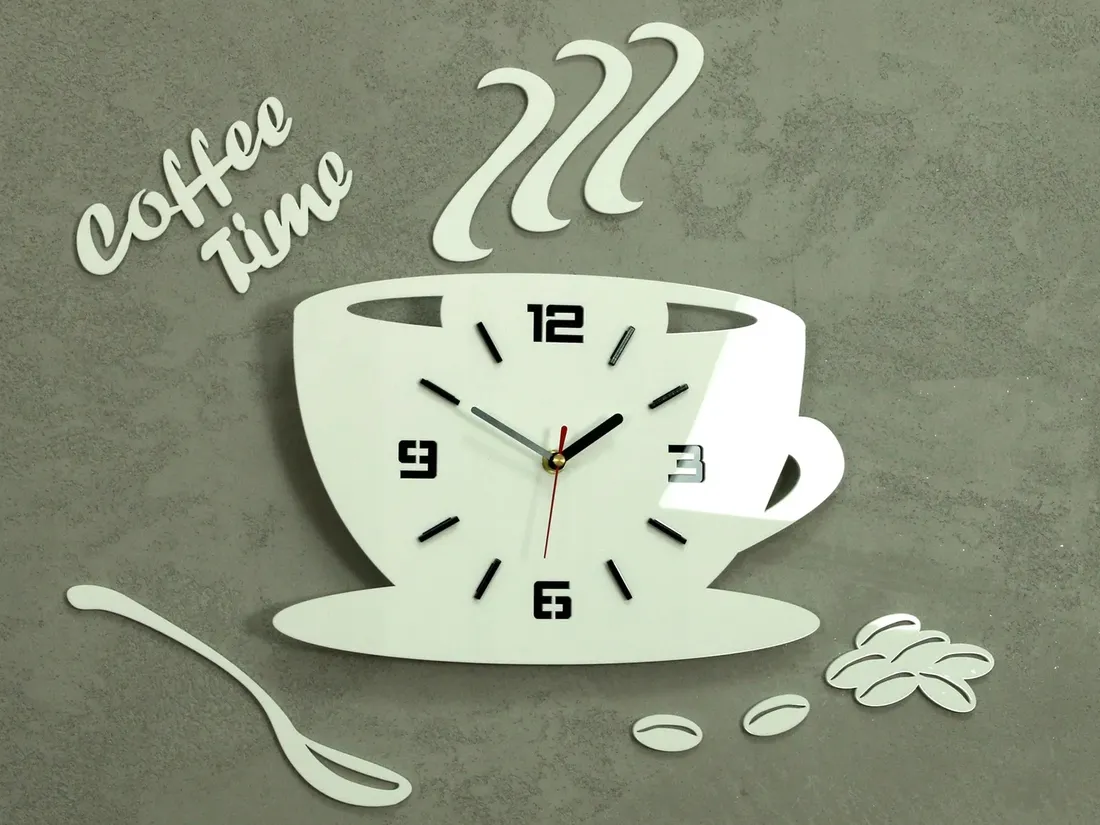 zegar-scienny-modernclock-filizanka-3d-biala