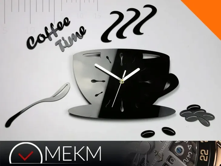 zegar-scienny-kuchenny-modernclock-coffe-time-marka-modernclock