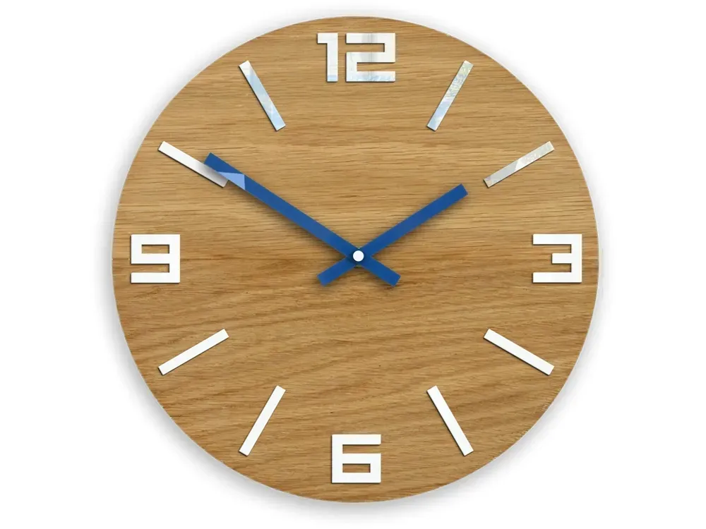 zegar-scienny-dab-white-and-blue-klasyk-diy-stan-nowy
