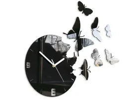zegar-scienny-modernclock-motyle-czarne-diy