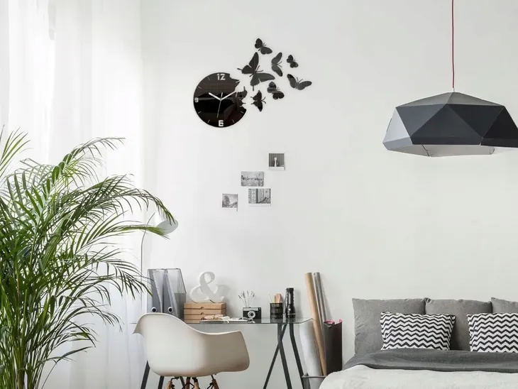 zegar-scienny-modernclock-motyle-czarne-diy-linia-motyle