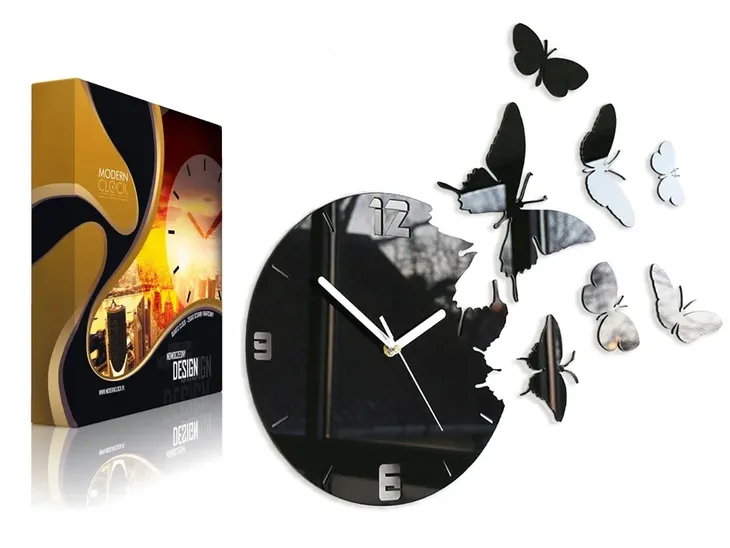 zegar-scienny-modernclock-motyle-czarne-diy-material-dominujacy-tworzywo-sztuczne