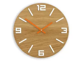 zegar-scienny-dab-white-and-orange-klasyk-diy