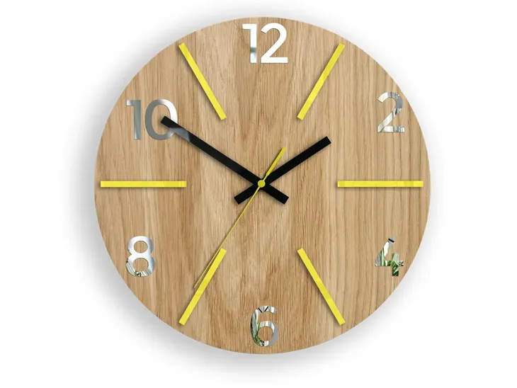 zegar-scienny-dab-aksel-yellow-and-mirror-piekny-marka-modernclock