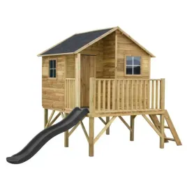 drewniany-ogrodowy-domek-dla-dzieci-jerzyk-slizg-antracyt