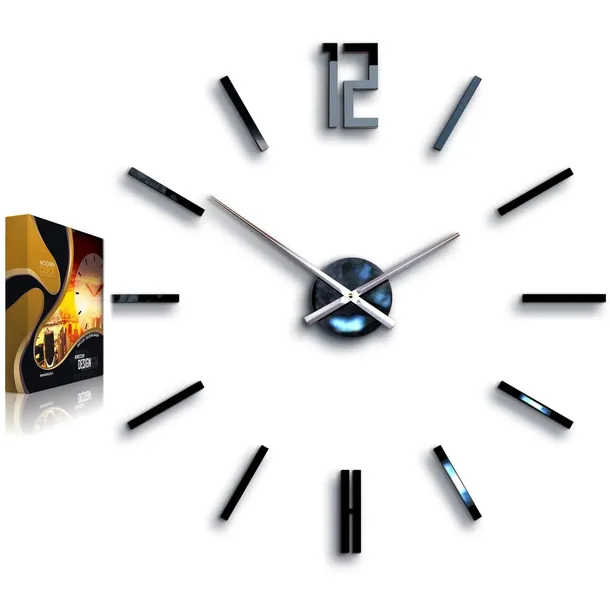 duzy-zegar-scienny-modernclock-carlo-czarne-diy-stan-nowy