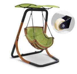 wiszacy-fotel-alpha-na-stelazu-zielony-hustawka-wolnostojaca-daszek-i-kolka